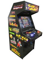 1184 2-player, yellow buttons, blue buttons, red buttons, lighted, blue trackball, black trim, spinner, classic arcades